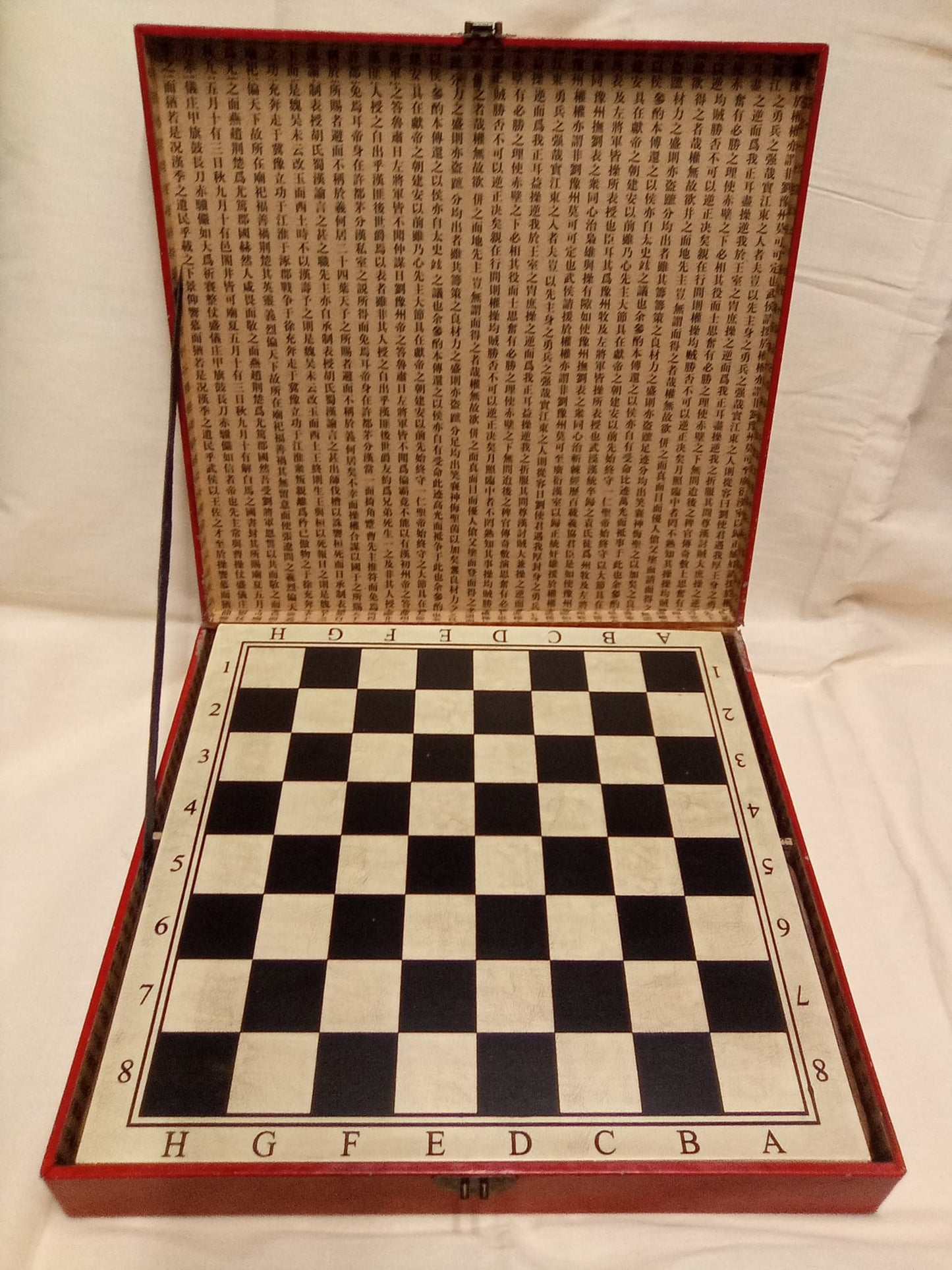 Antique Dragon Wooden Box - 32 Piece Chess Set