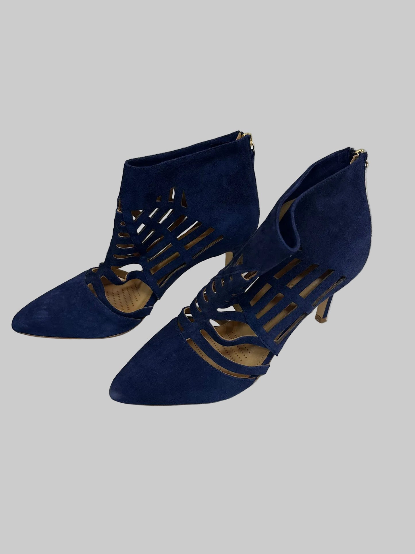 SARGOSSA Navy Blue Heels UK 6 - RRP £290 (used)