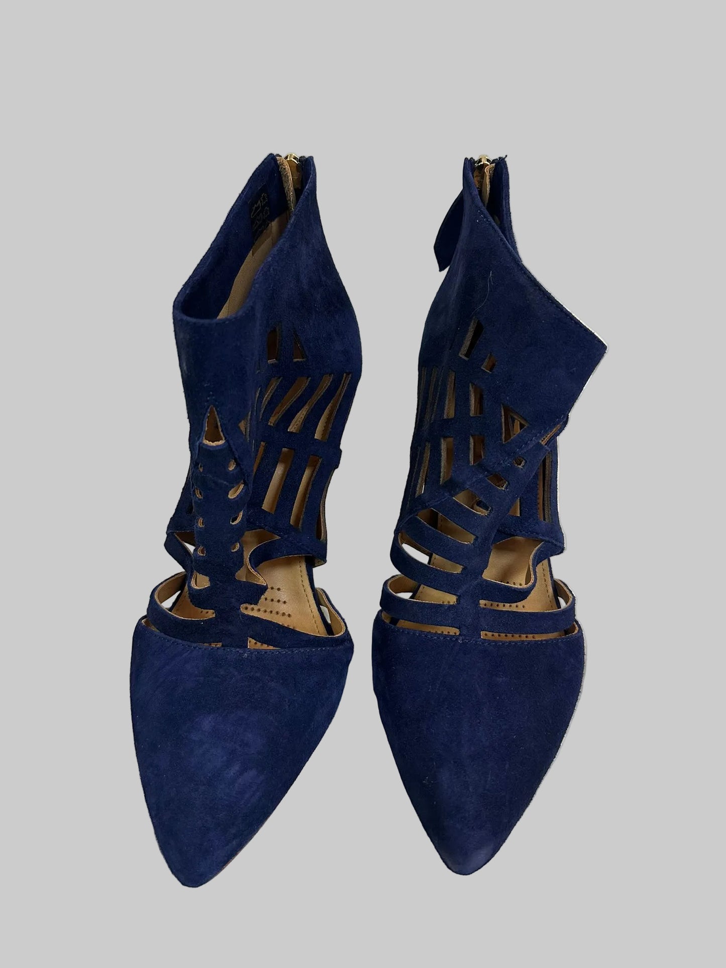 SARGOSSA Navy Blue Heels UK 6 - RRP £290 (used)