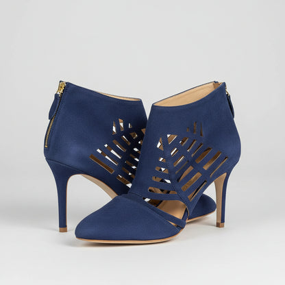 SARGOSSA Navy Blue Heels UK 6 - RRP £290 (used)