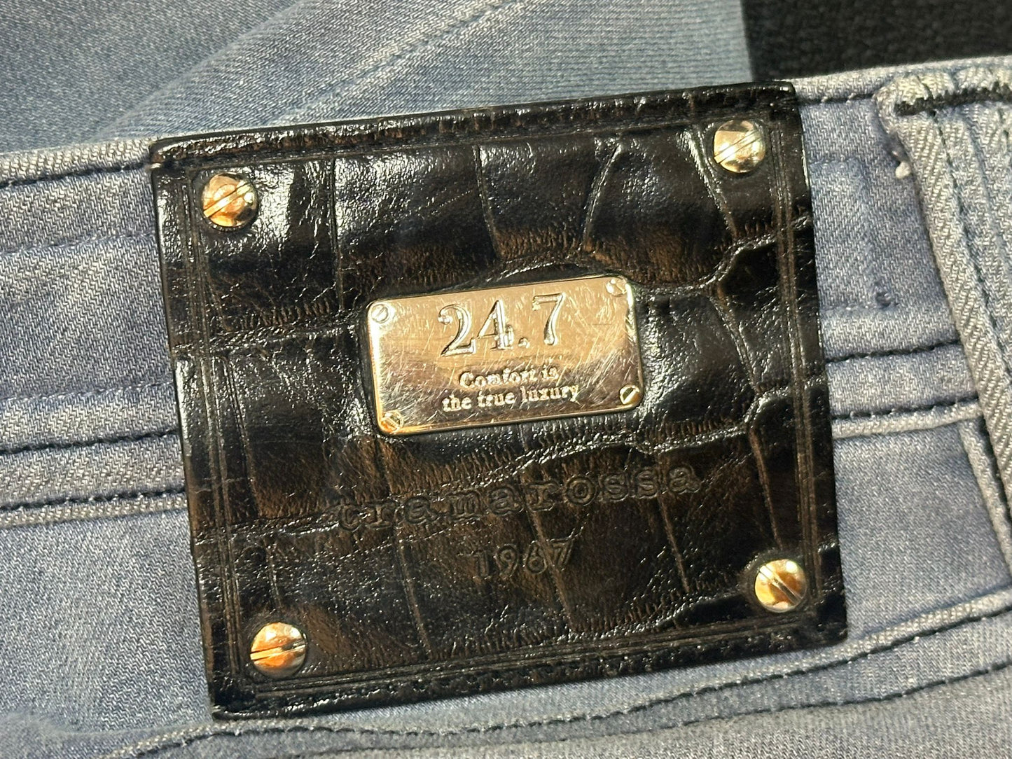 TRAMAROSSA LEONARDO Slim Men's Jeans  32 Inch Waist Grey/Light Blue (used)