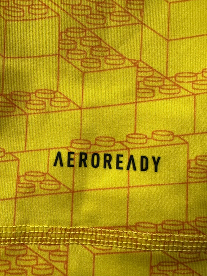 ADIDAS X LEGO Kid's Yellow Long Sleeve Top Size Small / 9-10 Years (USED)
