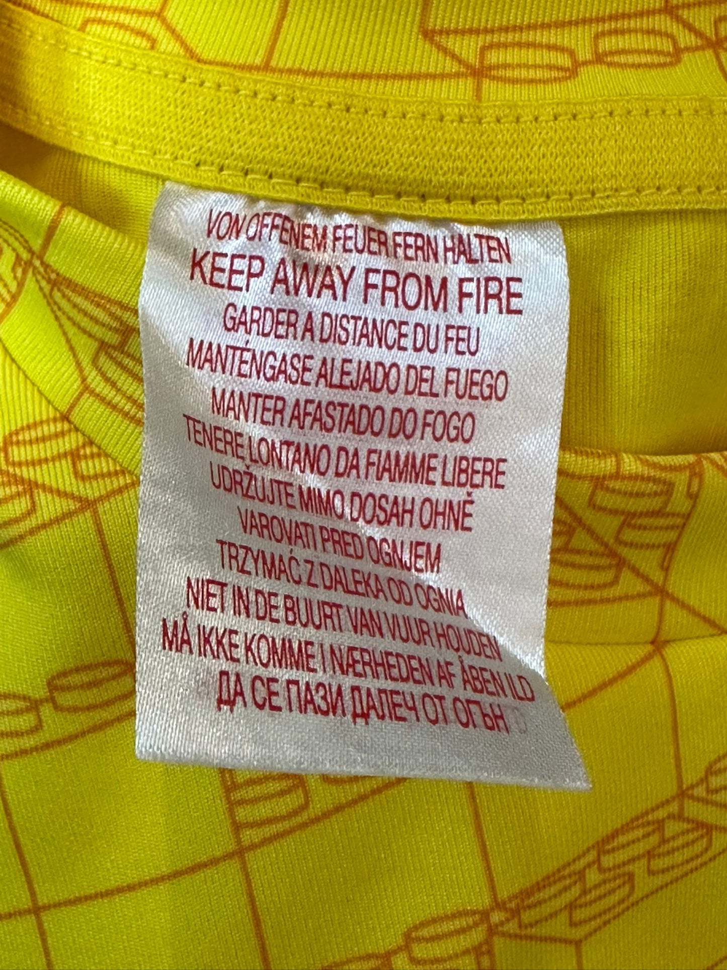 ADIDAS X LEGO Kid's Yellow Long Sleeve Top Size Small / 9-10 Years (USED)