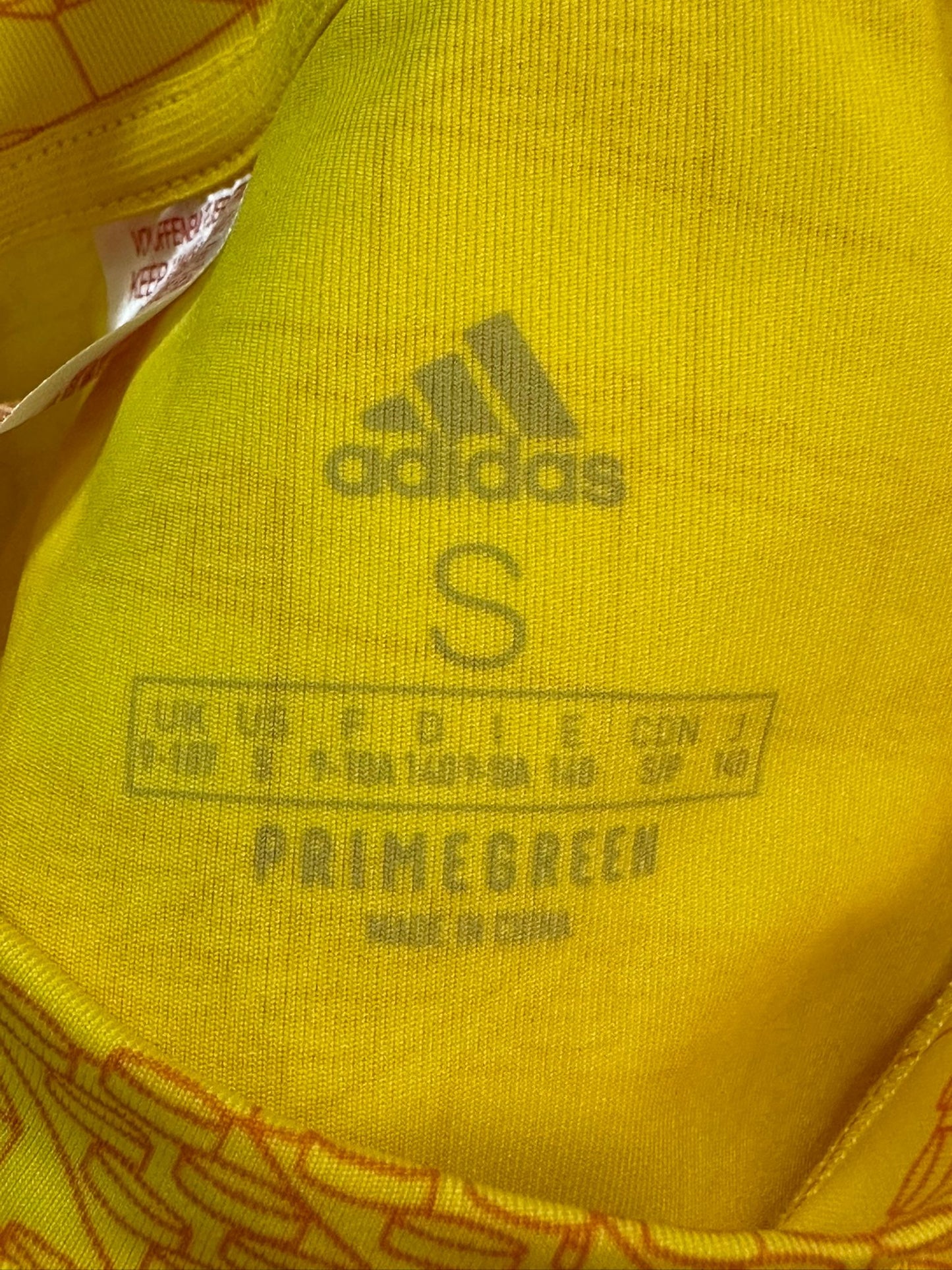 ADIDAS X LEGO Kid's Yellow Long Sleeve Top Size Small / 9-10 Years (USED)