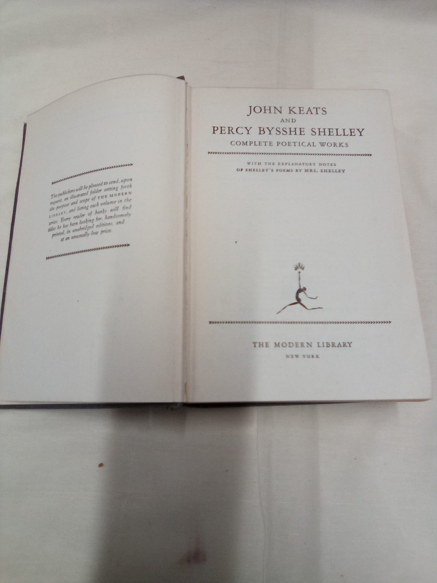 Complete Poems of Keats and Shelley
