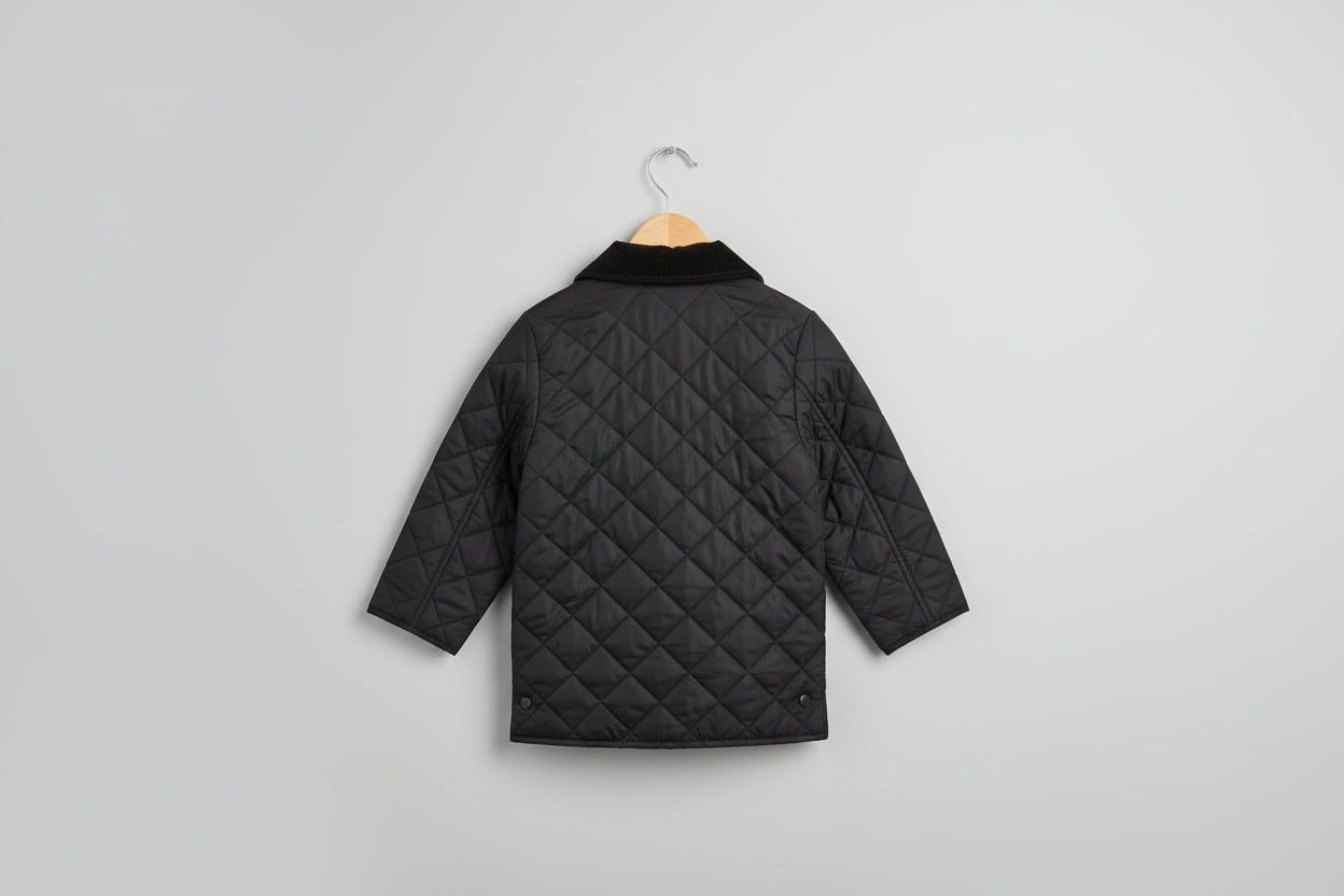 Barbour Men's Quilted Jacket Large Corded Collar Polyester Coat - Small