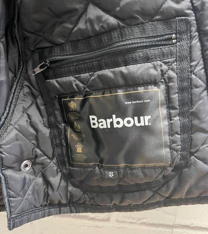 Barbour Men's Quilted Jacket Large Corded Collar Polyester Coat - Small