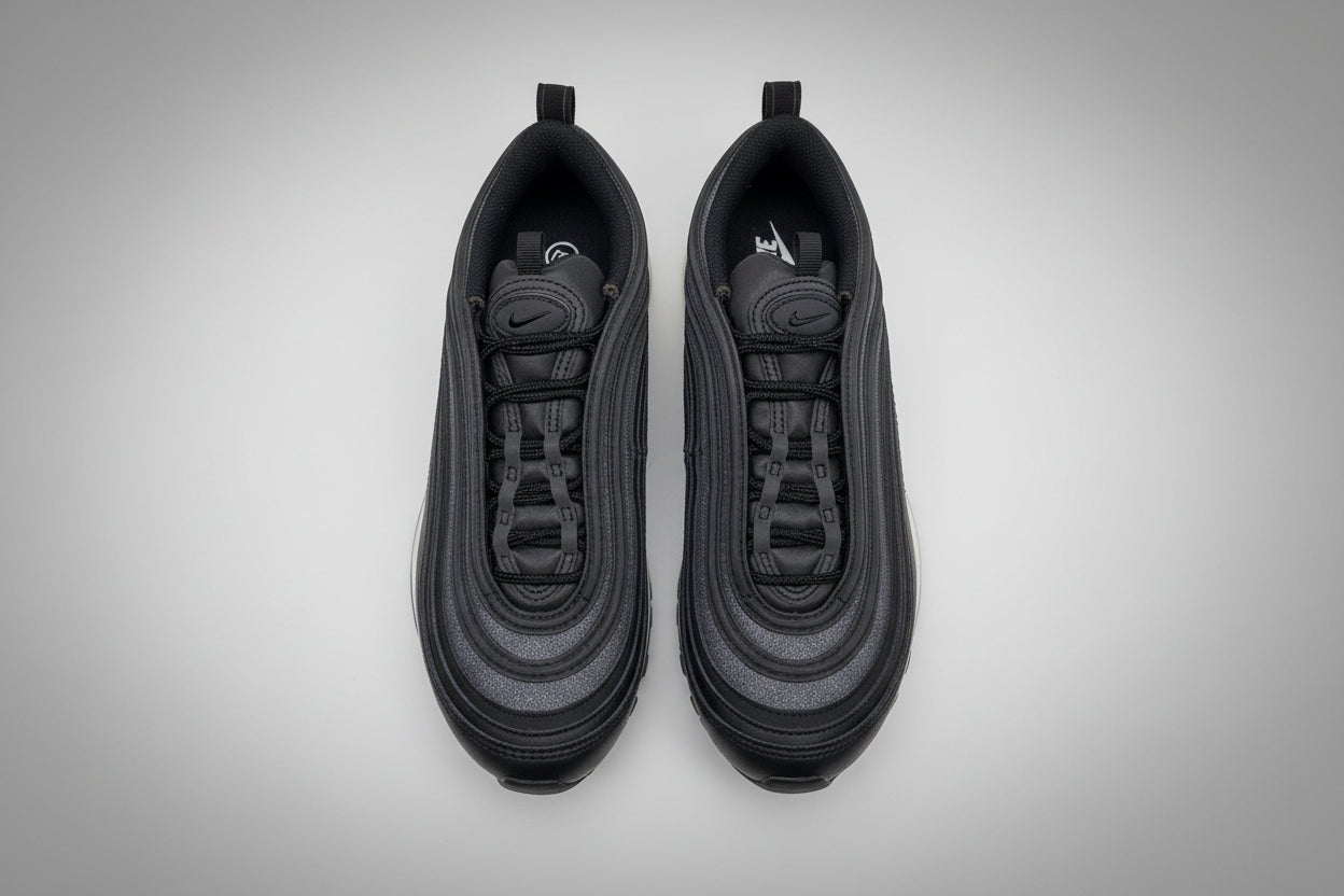 Nike Air Max 97 Black & White Trainers UK 4.5 EU 37.5