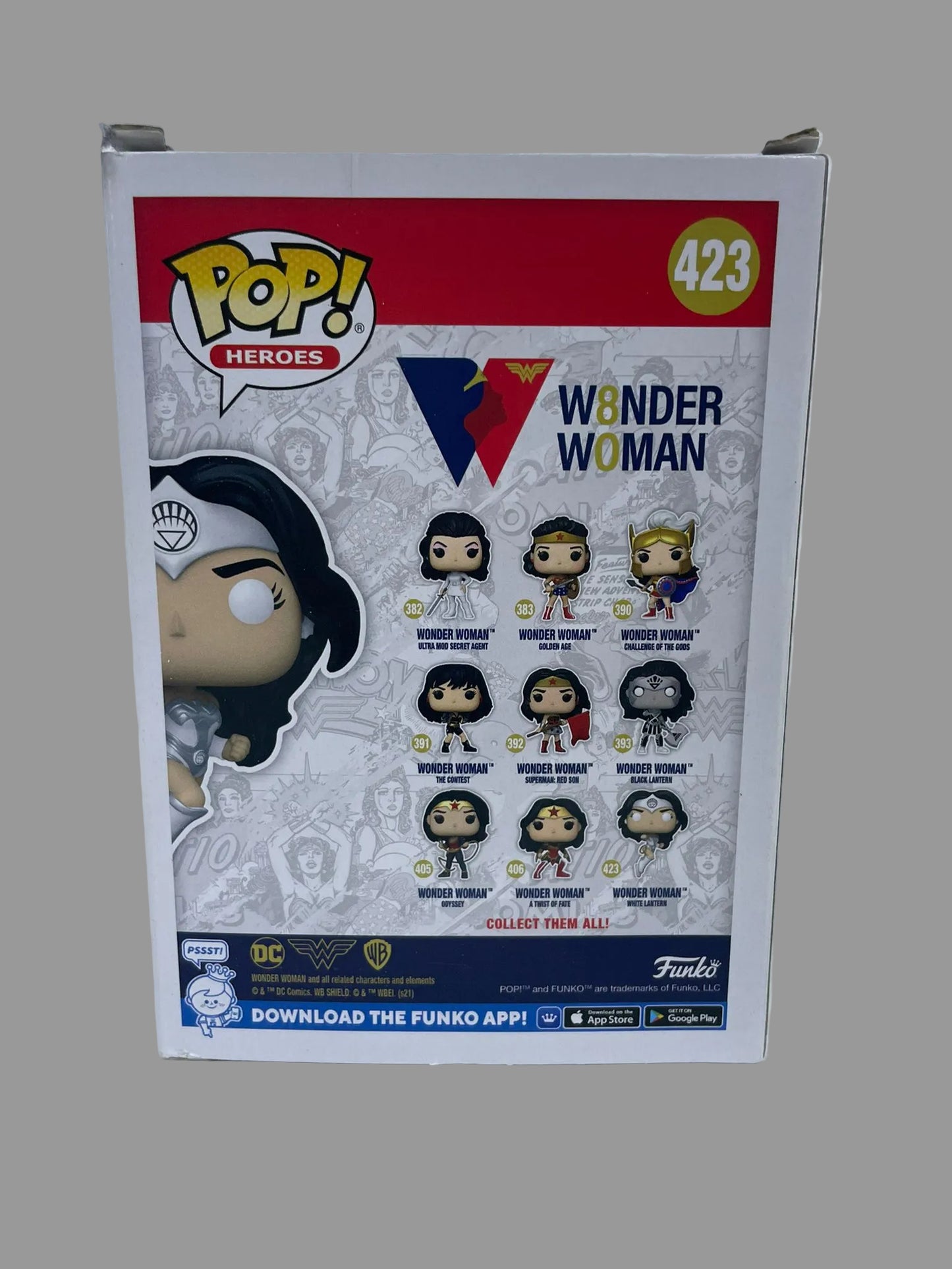 Funko Pop! Heroes Wonder Woman, Wonder Woman white lantern #423