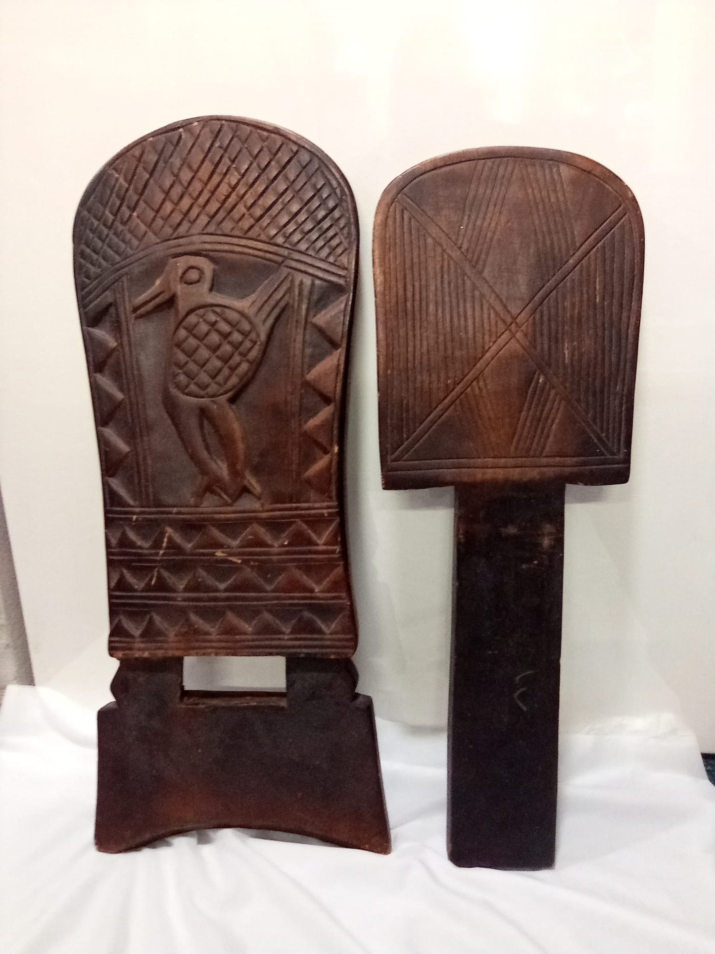Hand-Carved African Birthing Chair Wooden - Collectible