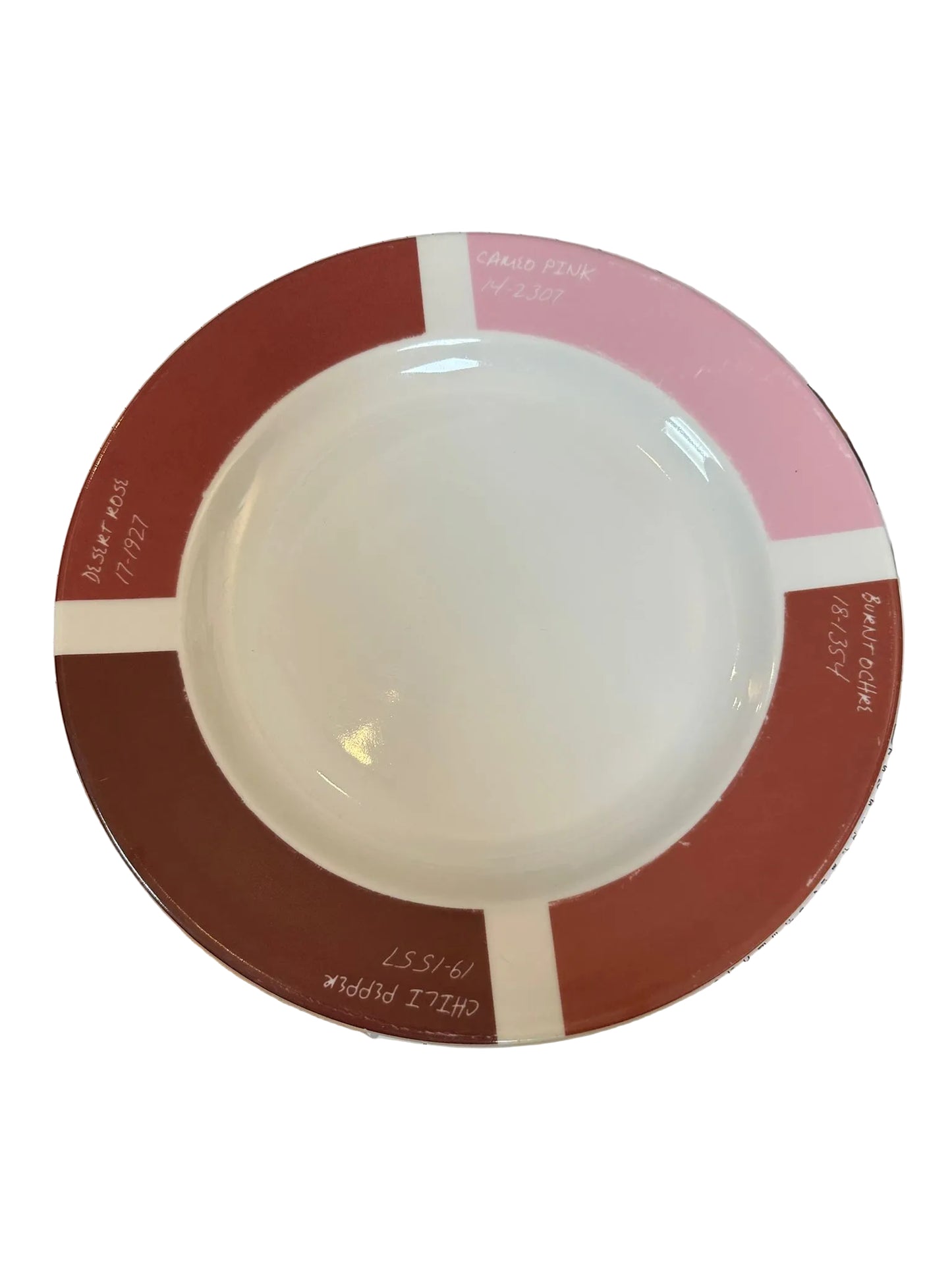 PANTONE UNIVERSE by FISHS EDDY 9" Red Colour Wheel Plates x 2 (USED)