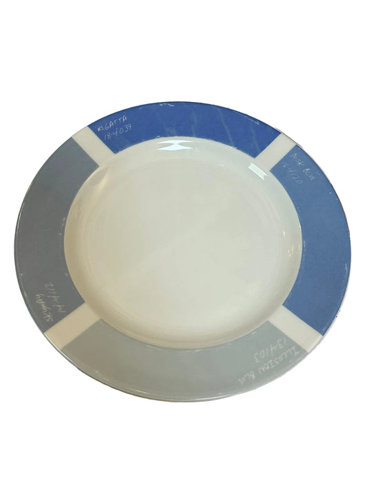 PANTONE UNIVERSE by FISHS EDDY 9" Blue Colour Wheel Plates x 2 (USED)