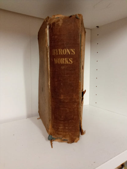 The Poetical Works of Lord Byron 1844 - Hardback Book - Vintage - Collectible