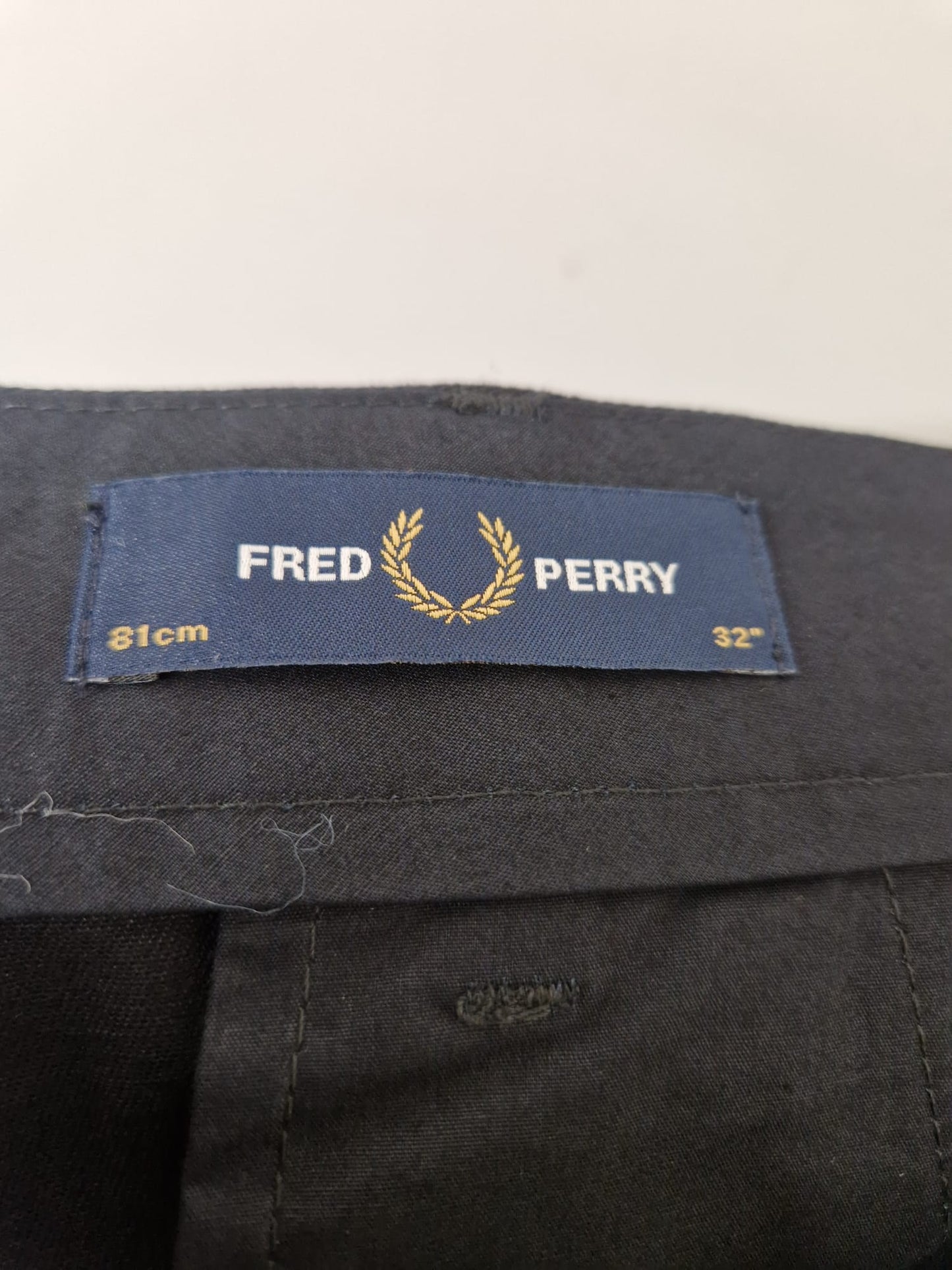FRED PERRY Men's Black Classic Chino Shorts SIZE 32" BNWT