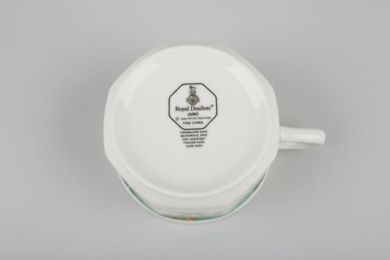 Royal Daulton 'Juno' Tea Set - 15 Piece Set - Cups, Saucers, Teapot & Jug