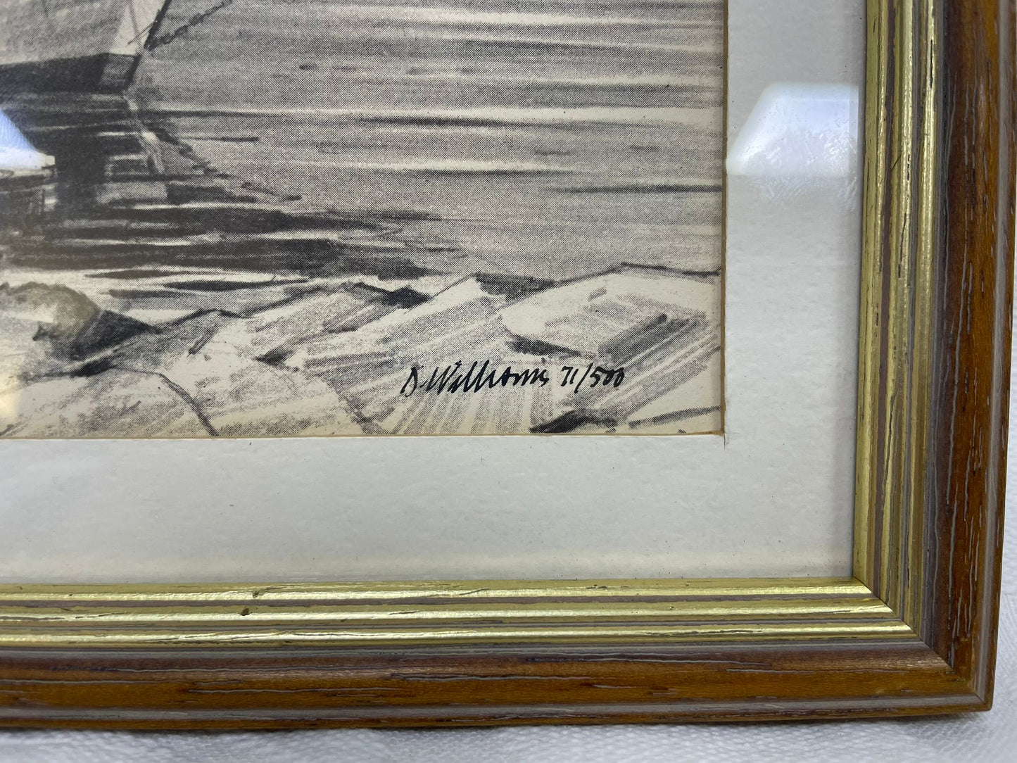 Don Williams Signed & Numbered Sketch - Morro Rock & Fishing Boat 'Brier Island' - 71/500