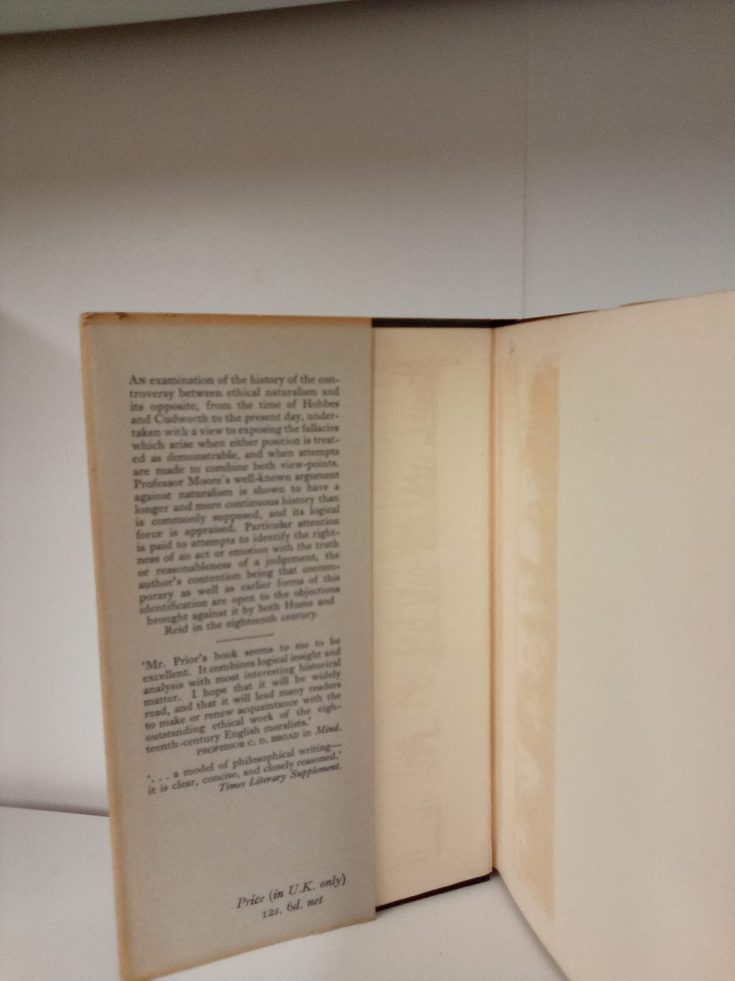 Logic and the Basis of Ethics by Arthur N. Prior- 1956 Reprint
