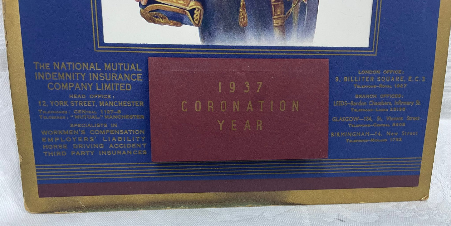 King Edward Coronation Calendar 1937 - Collectible