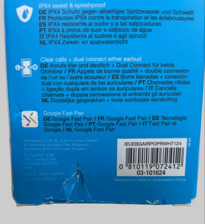 JLab Go Pop+ Headset True Wireless Stereo (TWS) in-ear Calls/Music/Spo