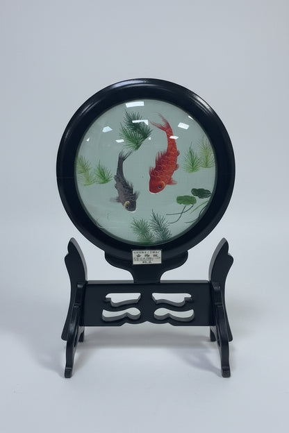 Vintage Chinese Art Double-Sided Suzhou Silk Embroidery