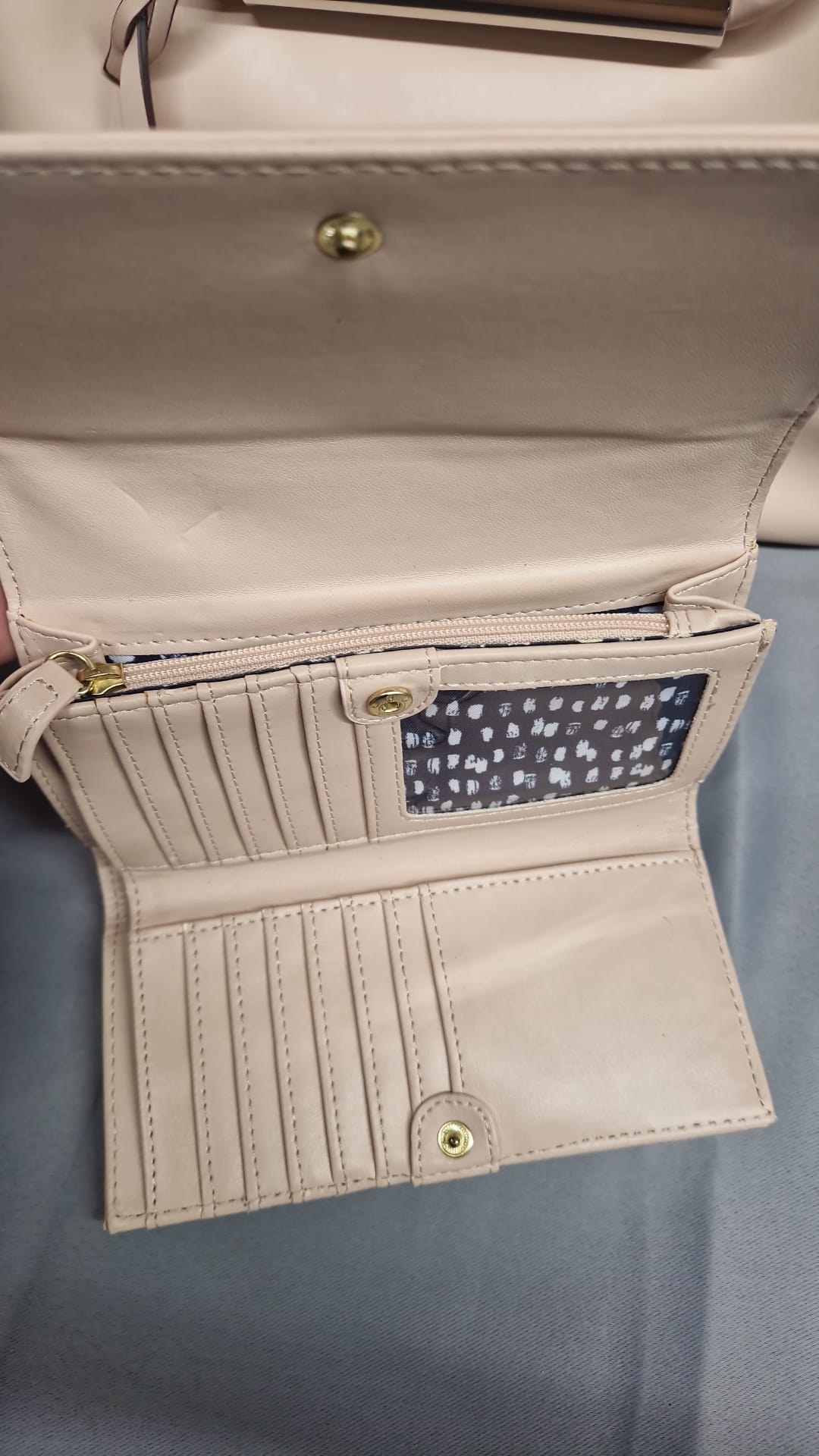Betty Jackson Handbag & John Rocha Purse in Pale Pink & Beige