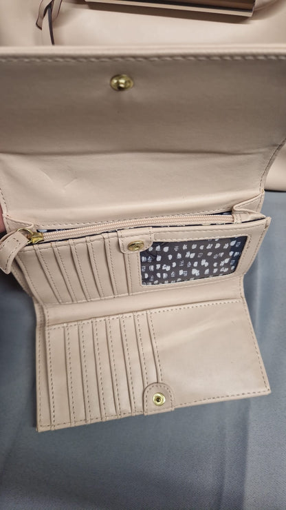 Betty Jackson Handbag & John Rocha Purse in Pale Pink & Beige