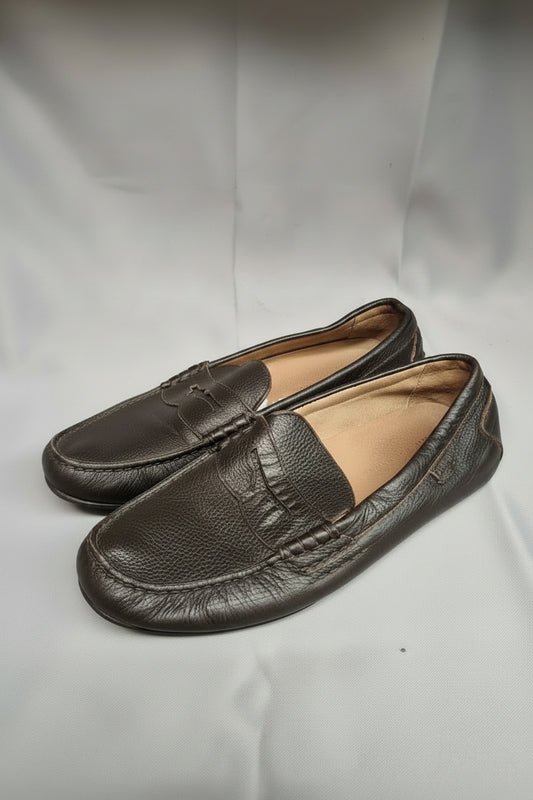 Polo Ralph Lauren Men’s Vintage Brown Leather Moccasins UK 9 EU 43