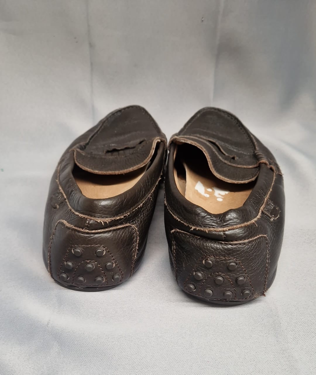 Polo Ralph Lauren Men’s Vintage Brown Leather Moccasins UK 9 EU 43