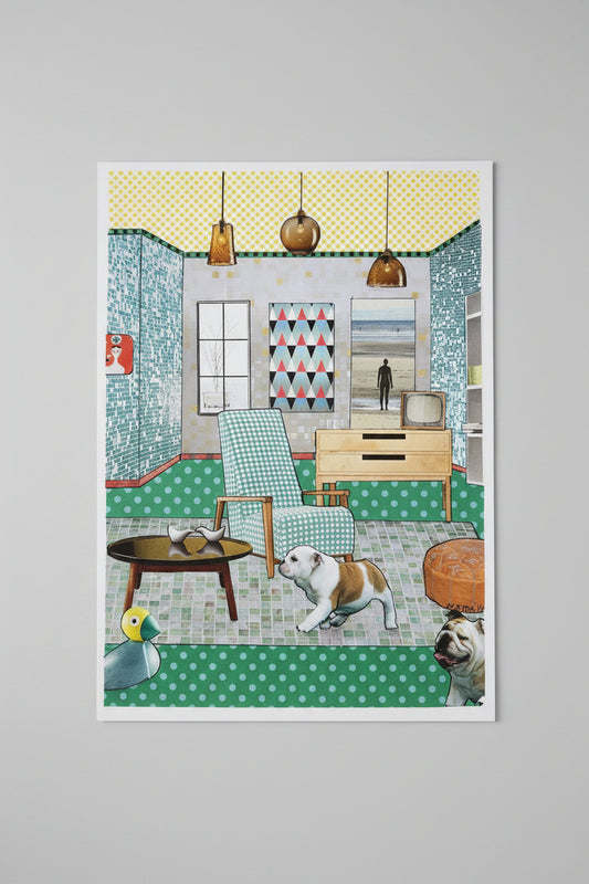 Nettie Heron-Middleton Artwork Collage "Great Expectations!" Series 2 Design 1 "Off Out!"