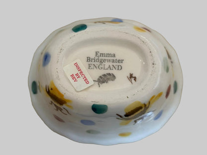 Emma Bridgewater Hen on Nest Ceramic with Bumblebee and Polka Dot Details