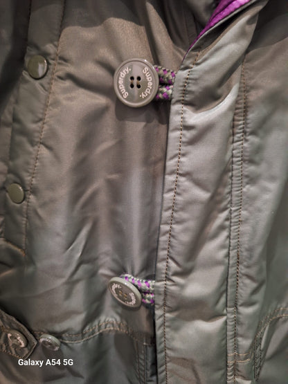 The Superdry (M) FlightJKT Project - Khaki Green Hooded Jacket Size Medium