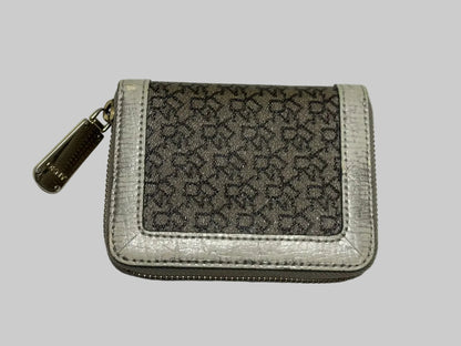 DKNY Vintage Monogram Wallet Pre-Loved Zip Around Purse - Pre-Loved - Signs of Wear