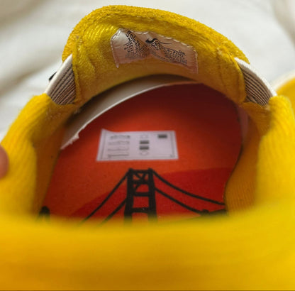NIKE SB ZOOM Yellow Slip On Skateboarding Shoes Men's UK 9 / US 10