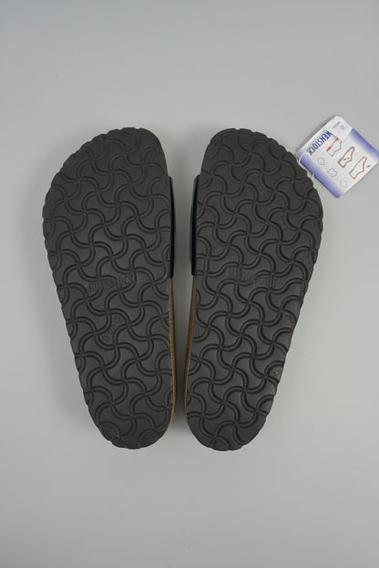 Birkenstock Madrid Buckled Shiny Black Sandals One Strap Slip-On's UK 5 EU 38