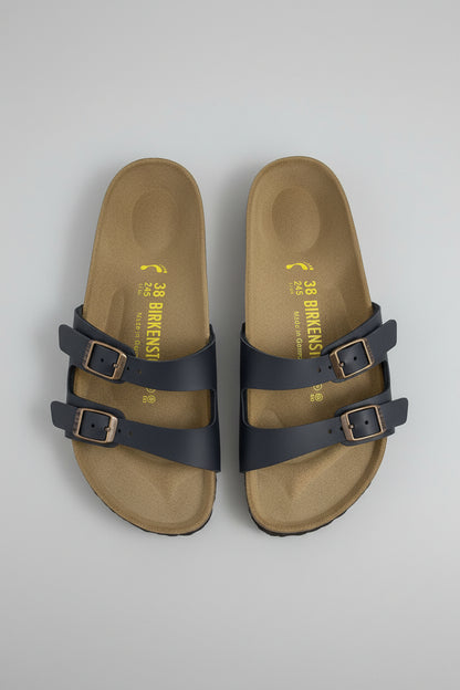 Birkenstock Buckled Sandals Matte Black Two Strap Slip-On's UK 5 EU 38