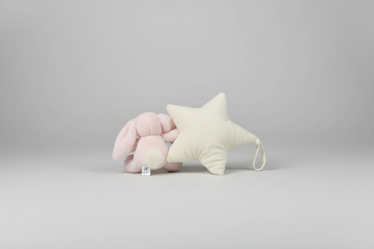 Jelly Cat Bashful Pink Bunny Music Pull - Plush Toy