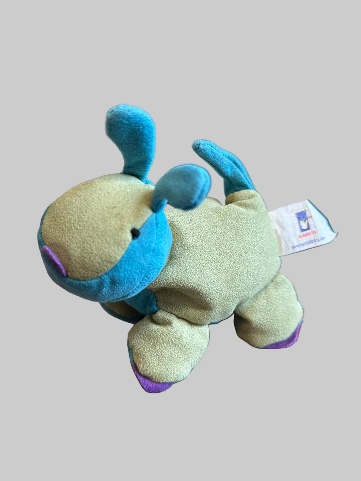 Manhattan Toy Company Plush Animal Toy Beanbag Splats Dog 2001