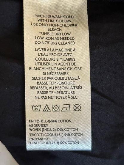 Anthropologie MAEVE Ladies Long Sleeve Black Top Size XS