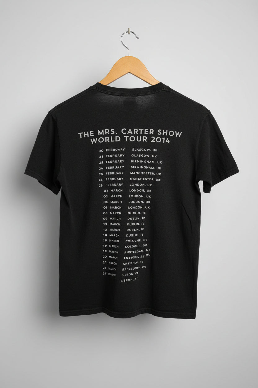 BEYONCE 2014 "The Mrs. Carter Show" World Tour Concert T-Shirt Size Medium Cotton