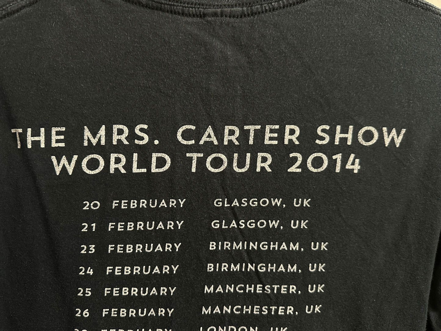 BEYONCE 2014 "The Mrs. Carter Show" World Tour Concert T-Shirt Size Medium Cotton