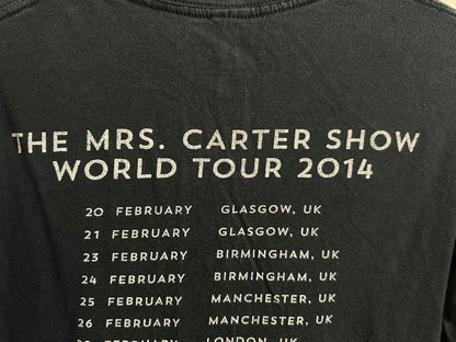 BEYONCE 2014 "The Mrs. Carter Show" World Tour Concert T-Shirt Size Medium Cotton