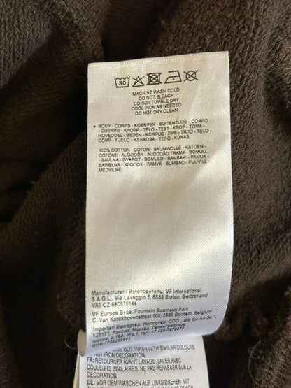 DICKIES Brown Hoodie Sweater Men's Size Small 100% Cotton