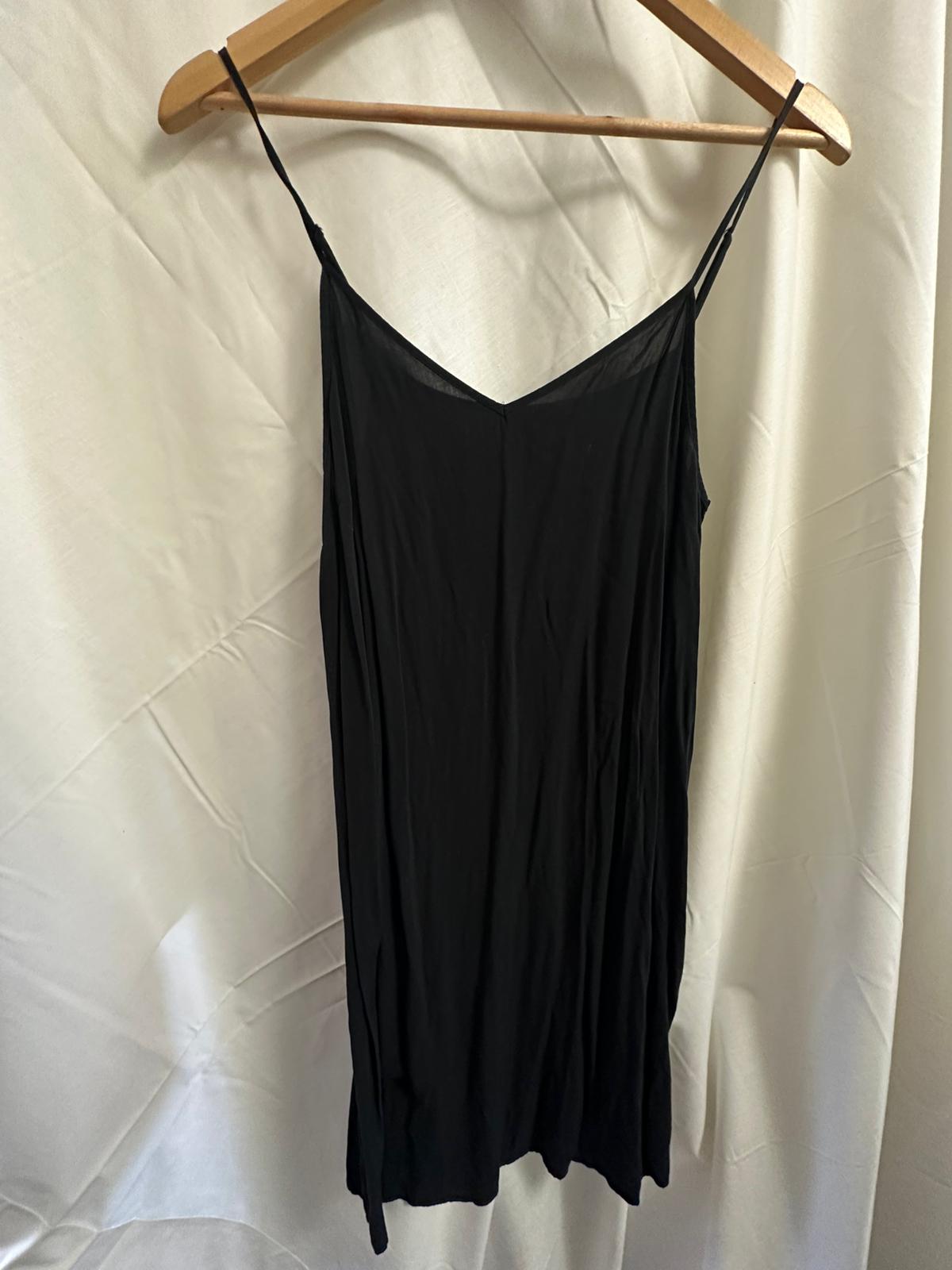MAJE Dress Black with White Bow Details and Under Slip Size EU 42