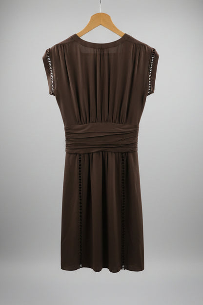 VINTAGE VALENTINO ROMA Brown Dress Size Small
