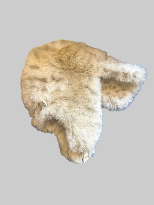 BARTS Fur Deluxe White Winter Hat 100% Faux Fur