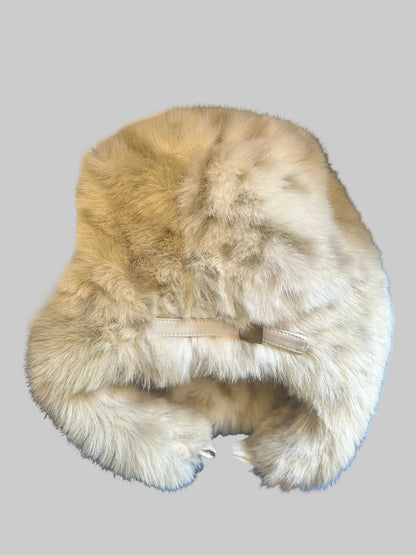 BARTS Fur Deluxe White Winter Hat 100% Faux Fur