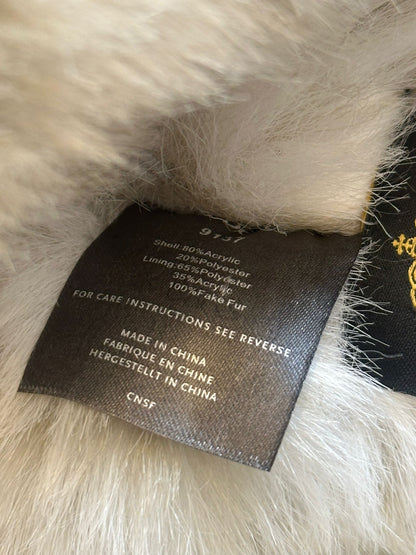 BARTS Fur Deluxe White Winter Hat 100% Faux Fur