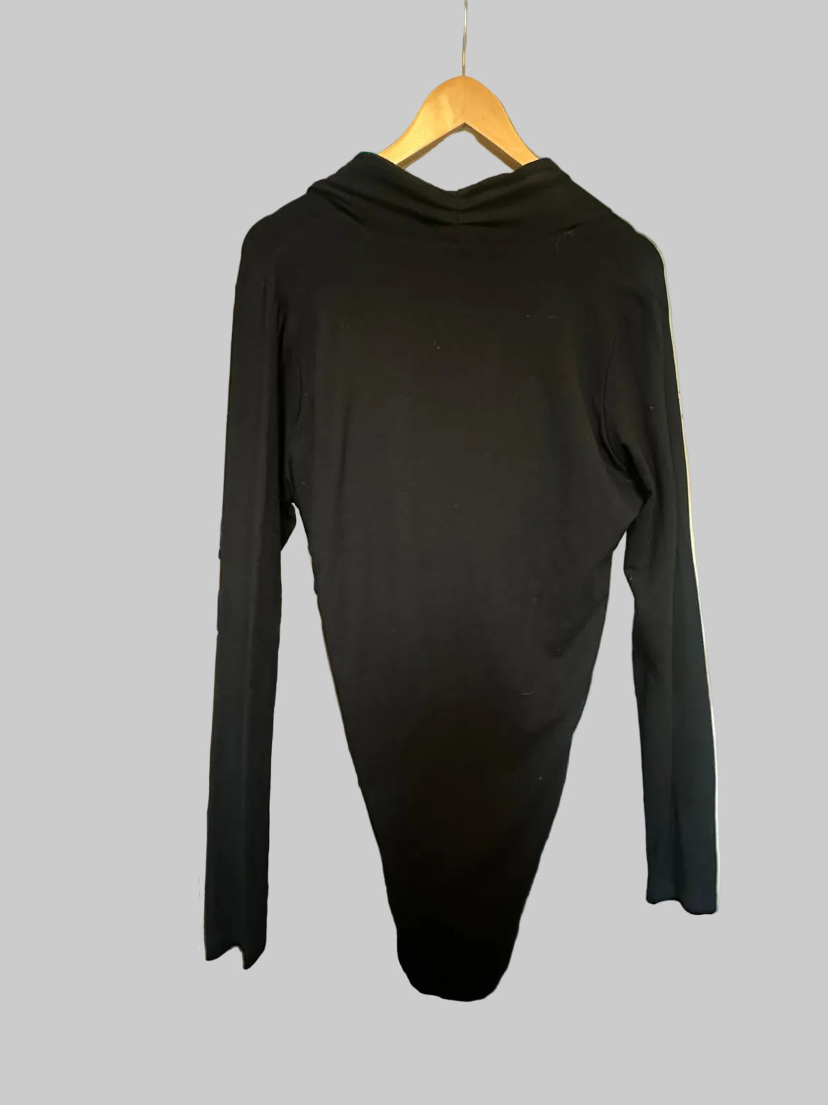 ME + EM Black Dress UK Size 12 - Modal & Elastane - Ruched - Drape