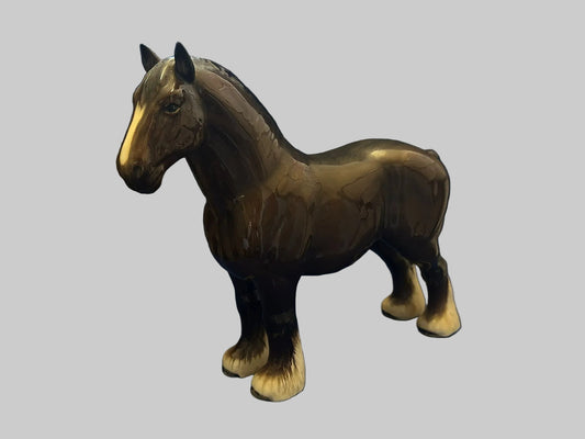 BESWICK HORSE LARGE SHIRE BURNHAM BEAUTY Model 2309 Vintage Pottery Decor