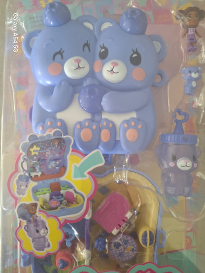 New Polly Pocket Blueberry Besties Toy Compact By Mattel